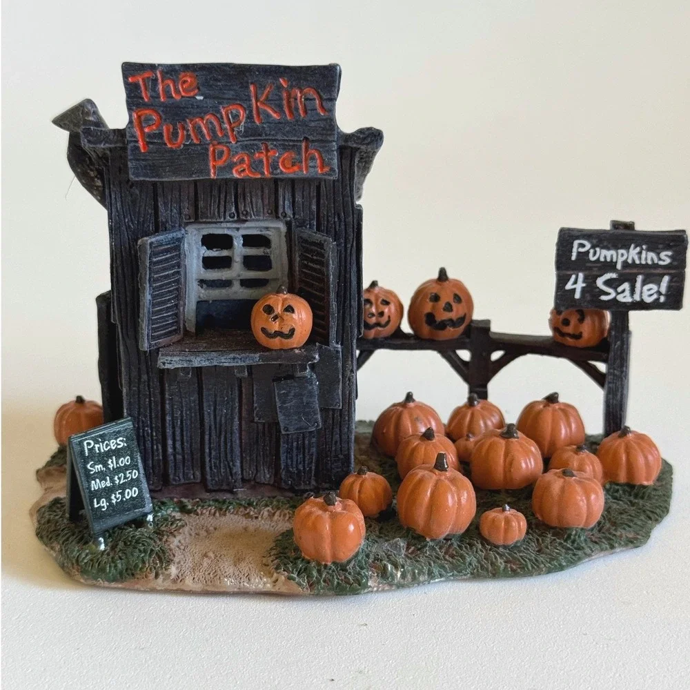 Lemax Spooky Town The Pumpkin Patch Halloween Village Figurine 04521A Year 2000